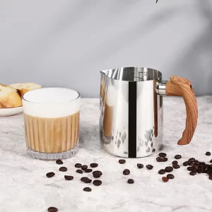 Frothing pitcher coffee milk jug